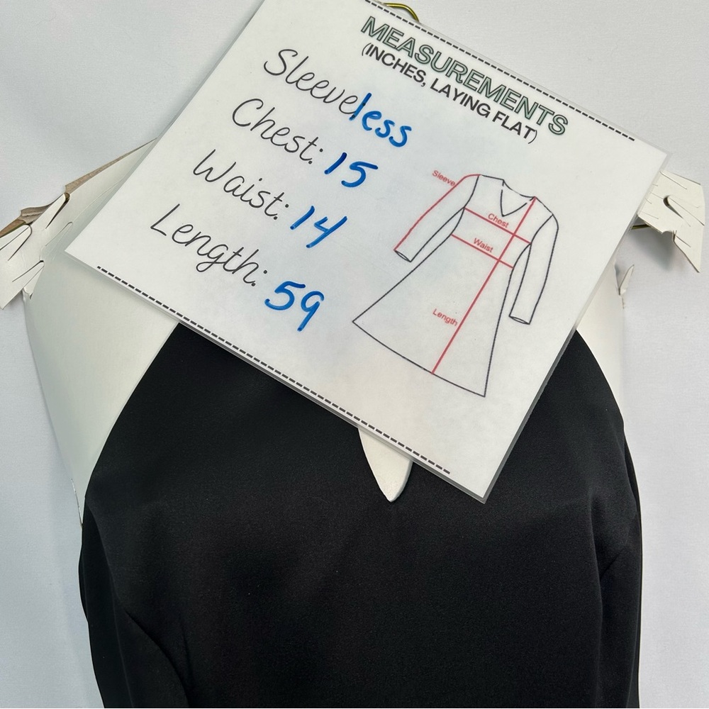 Urban Girl Nites Vintage Y2K Formal Black Gown with‎ Crisscross Back | Size 7/8 - Picture 10 of 10